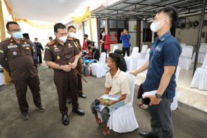 250 Difable Ikuti Giat Vaksinasi Rutin Kejari Sukabumi