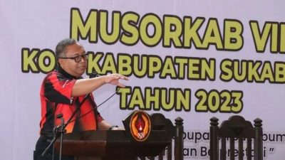 BUKA MUSORKAB VII, BUPATI  APRESIASI PRESTASI YANG DIRAIH KONI KABUPATEN SUKABUMI