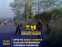 UPTD PU KAB SUKABUMI LAKUKAN PEMELIHARAAN JALAN