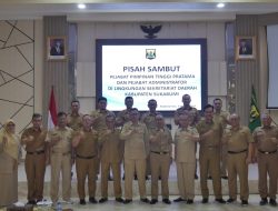 Pisah Sambut Pejabat Lingkup Setda, Sekda Minta Kuatkan Komunikasi dan Koordinasi.