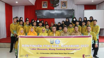 Lepas Kontingen FTBI, Wabup Motivasi Seluruh Peserta Raih Prestasi Terbaik untuk Kabupaten Sukabumi