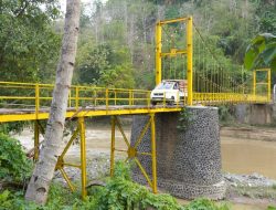 Diresmikan Bupati, jembatan Lalay Desa Sirnajaya Warungkiara kini siap digunakan “dilengkapi penerangan.”