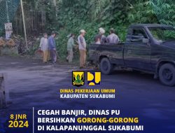 Gorong Gorong Tersumbat Sampah di Pakuwon-Kalapanunggal di Tangani Dinas PU Sukabumi