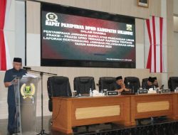 Rapat Paripurna  penyampaian Jawaban Bupati atas pandangan umum fraksi