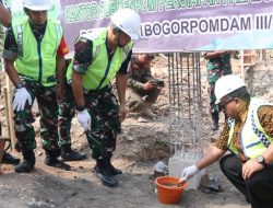 Peletakan Batu Pertama Gedung Subdenpom, Bupati: “Penunjang Percepatan Pembangunan Daerah”