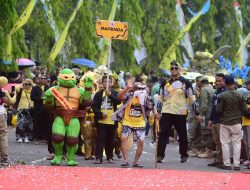 Ada Kura-Kura Ninja di Festival Bunga Kabupaten Sukabumi