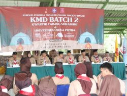 Buka KMD Universitas Nusaputra, Sekda: “Peningkatan kapasitas sumber daya gerakan pramuka”