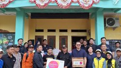 Bantuan logistik disalurkan ke masyarakat terdampak bencana di Kecamatan Simpenan.