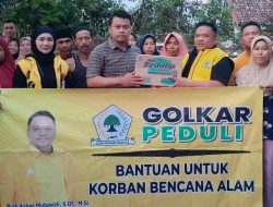 Salurkan Bantuan di Desa Pabuaran, Ketua DPRD Kabupaten Sukabumi Sampaikan Ini