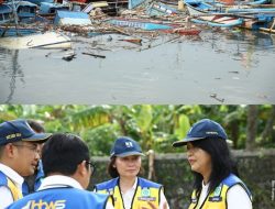 Wamen PU Tinjau Penanganan Pasca Banjir Cipalabuhan