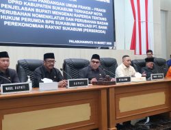 Paripurna DPRD Kabupaten Sukabumi Agenda Penyampaian Pandangan Fraksi