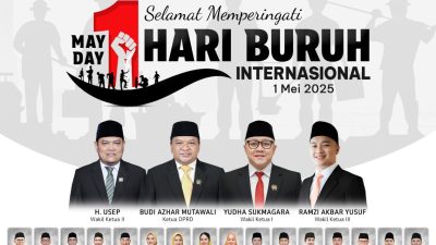 DPRD Kab Sukabumi Mengucapkan Selamat Hari Buruh Internasional 2025