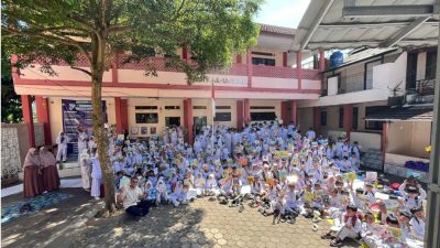 Kolaborasi, Diarpus Gelar Giat Membaca Buku Bersama di SDIT Al Ummah Cibadak