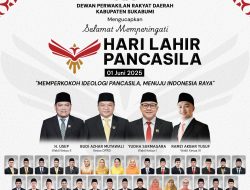 Dewan Perwakilan Rakyat Daerah Kabupaten Sukabumi Mengucapkan Selamat Memperingati Hari Kelahiran Pancasila