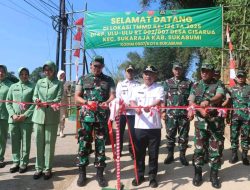 Serah terima hasil karya TMMD ke 124, Wabup “Sangat membantu pembangunan Daerah”