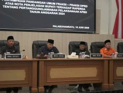 Paripurna DPRD, Agenda penyampaian pandangan umum Fraksi atas LPJ pelaksanaan APBD 2024