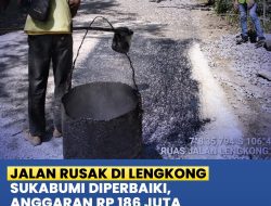 Dinas PU Kabupaten Sukabumi Perbaiki Kerusakan Jalan Ruas Lengkong-Cijaksa