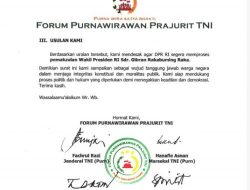 CEO Cross Culture Ali Syarief: Forum Purnawirawan TNI Desak Pemakzulan Gibran, Lukai Konstitusi