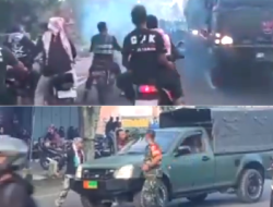 Dua Insiden Libatkan Oknum Ormas GPK, Tendang Mobil TNI dan Geber Motor Didepan Konvoi TNI di Jawa Tengah