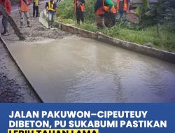 Dinas PU Cor Rekontruksi Ruas Pakuwon-Ciputeuy Bojonggenteng