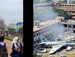 Pesawat Latih Angkatan Udara Bangladesh Buatan China Tabrak Sekolah, Puluhan Tewas