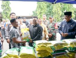 Ketua DPRD Hadiri Gerakan Pasar Murah Polres Sukabumi