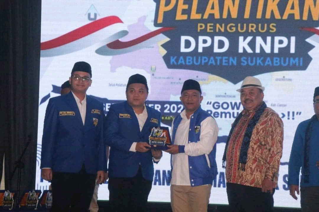 Pelantikan DPD KNPI, Wabup ajak Kuatkan Kolaborasi Wujudkan Sukabumi Mubarakah