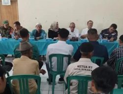Dinas PU Sosialisasikan Pembangunan Daerah Irigasi Cicatih di Desa Sukamaju Cikembar