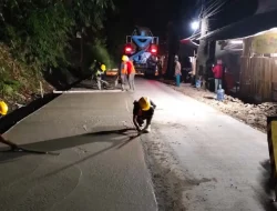 Dinas PU Wilayah II Cibadak Kerjakan Rekonstruksi Ruas Nagrak-Cibadak