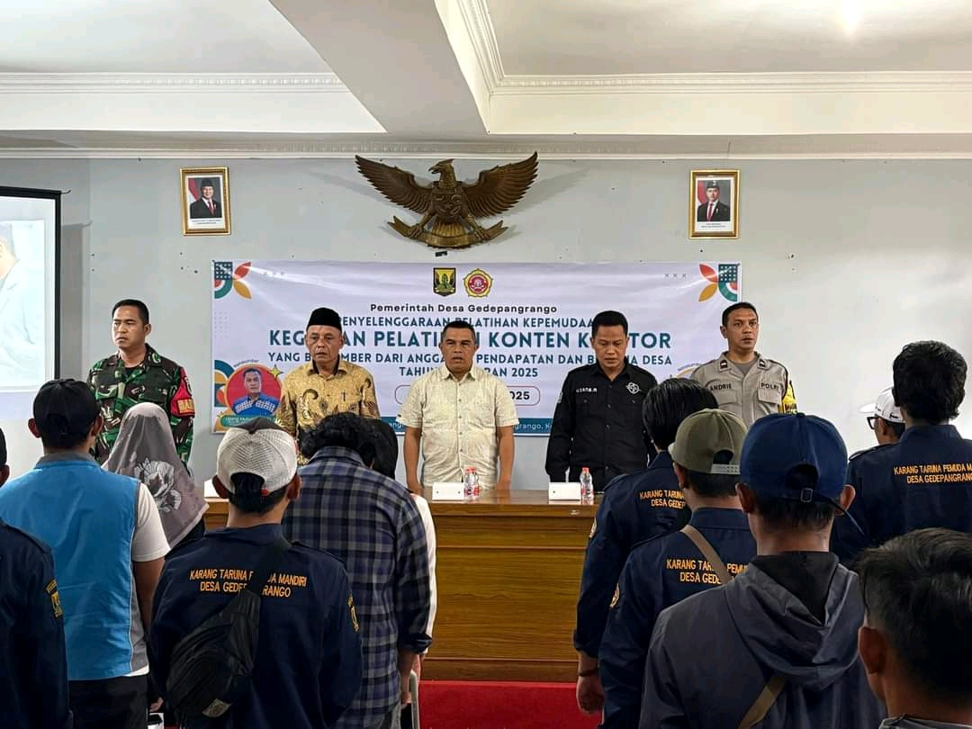 Pelatihan Pemuda Desa Gede Pangrango, DISKOMINFOSAN tegaskan Pentingnya Literasi Digital