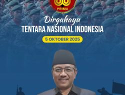 Dinas Pekerjaan Umum Kabupaten Sukabumi Mengucapkan Selamat HUT Ke 80 Tentara Nasional Indonesia