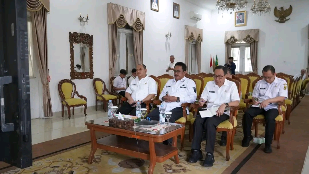 Bupati Ikuti Rakor Bersama KEMENDAGRI, Evaluasi Realisasi APBD Tahun 2025