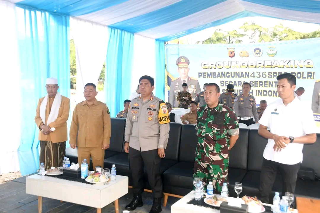 Wabup Hadiri GroundBreaking Serentak SPPG Polri Di Mapolres Sukabumi