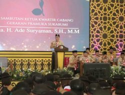 Ketua Kwarcab Kukuhkan Pramuka Garuda Kwartir Ranting Warungkiara