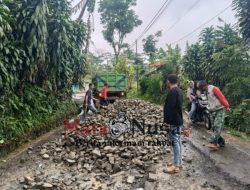 Dinas PU Gercep Tangani Kerusakan Di Ruas Cipanas-Kabandungan