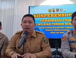 Konferensi Pers Operasi Ketupat Lodaya, Wabup Ingatkan Wisatawan Utamakan Keselamatan
