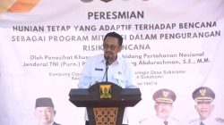 Bupati Sukabumi Dampingi Penasihat Khusus Presiden Resmikan Huntap adaptif Bencana