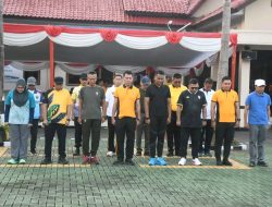Hari Keselamatan Dan Kesehatan Kerja, Polres Sukabumi Dan FORKOPIMDA Gelar Olahraga Bersama