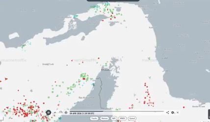 Hanya 14 Kapal yang Melintas di Selat Hormuz Sejak di Umumkan Gencatan Senjata, Kapal Pertamina Masih Tertahan
