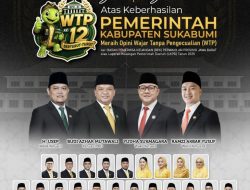 DPRD Kab Sukabumi Mengucapkan selamat kepada Pemkab Sukabumi Diraihnya Opini WTP dari BPK RI
