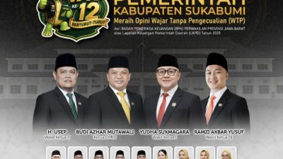DPRD Kab Sukabumi Mengucapkan selamat kepada Pemkab Sukabumi Diraihnya Opini WTP dari BPK RI