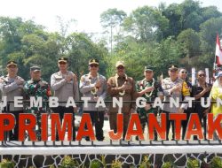 Peresmian Jembatan Gantung Prima Jantake, Bupati “Dukung Akses Dan Perekonomian Masyarakat”
