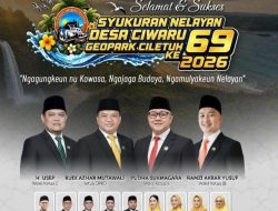 DPRD Kabupaten Sukabumi Menyampaikan Selamat Syukuran Hari Nelayan Desa Ciwaru ke 69