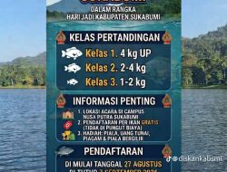 Dorong Potensi Perikanan,  Diskan Kab Sukabumi Gelar Mini Show Tilapia Terbesar