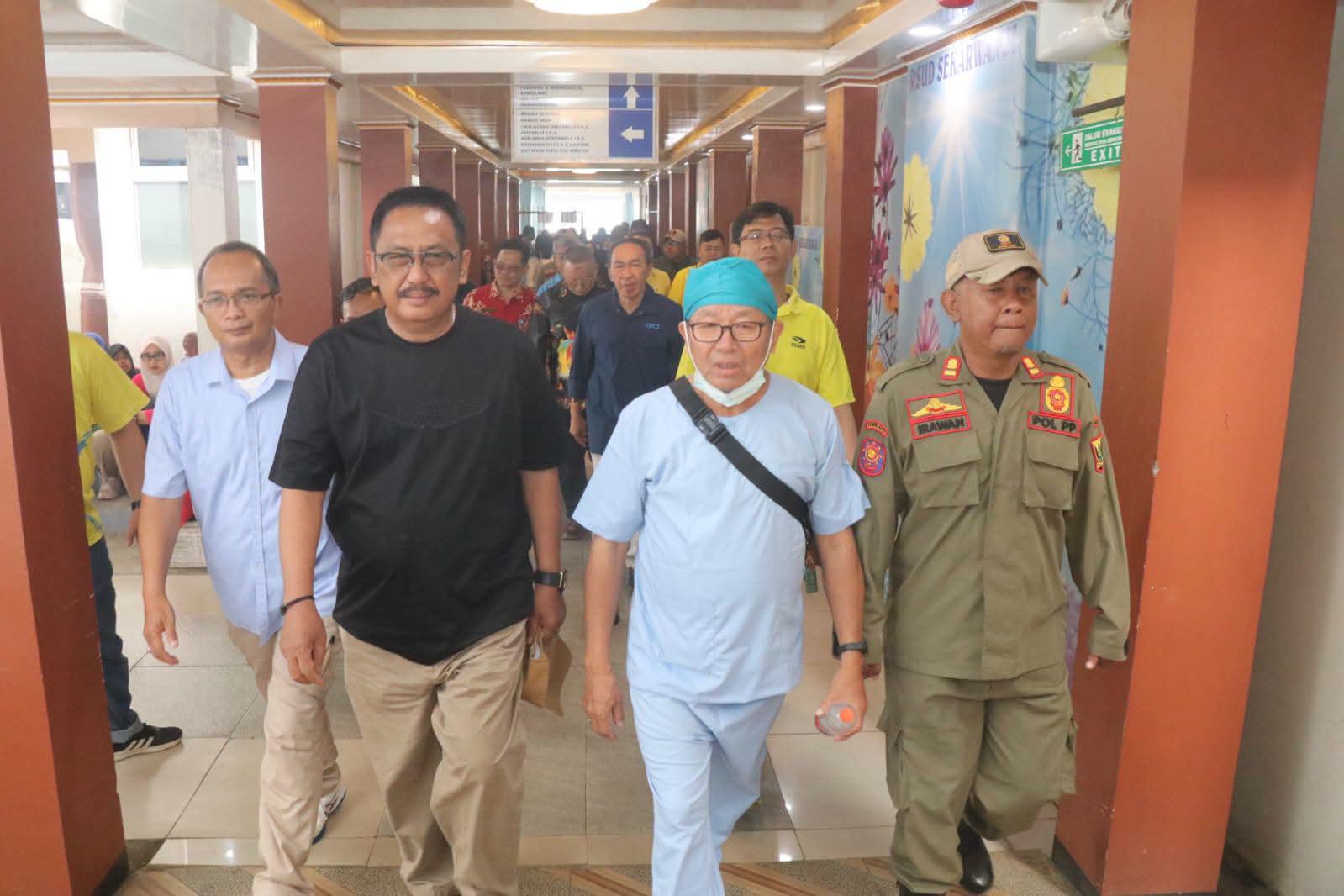 Dukung Layanan KB Terintegrasi, Bupati Monitoring Pelayanan Kontrasepsi Mantap di RSUD Sekarwangi