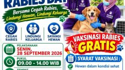 World Rabies Day, Disnak Kabupaten Sukabumi Gelar Vaksinasi Rabies Gratis